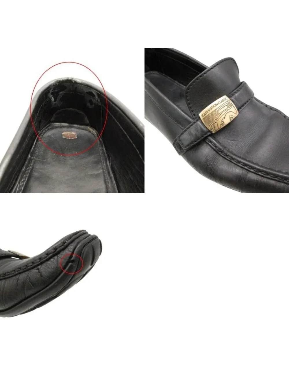 Louis Vuitton Loafers Classic Monte Carlo Driving Shoes Leather Slip-on